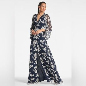 Sachin + Babi JENNY GOWN - NAVY VENETIA PETAL Size 18W